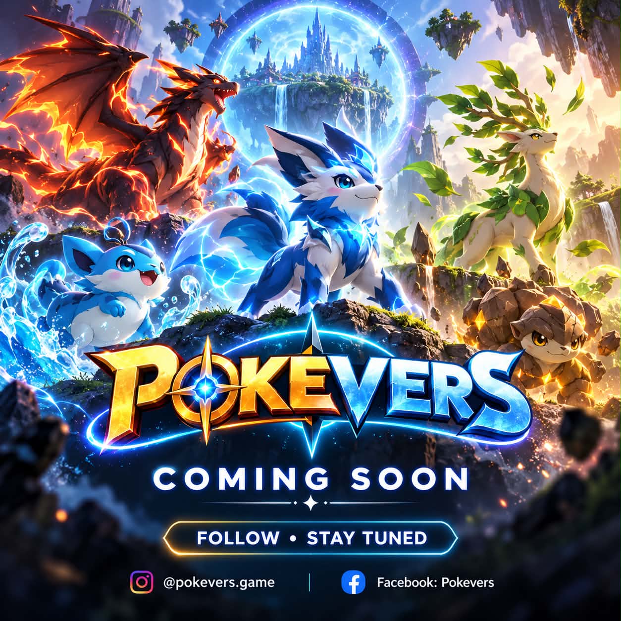 PokeVers – Coming soon. Follow @pokevers.game on Instagram and Pokevers on Facebook.
